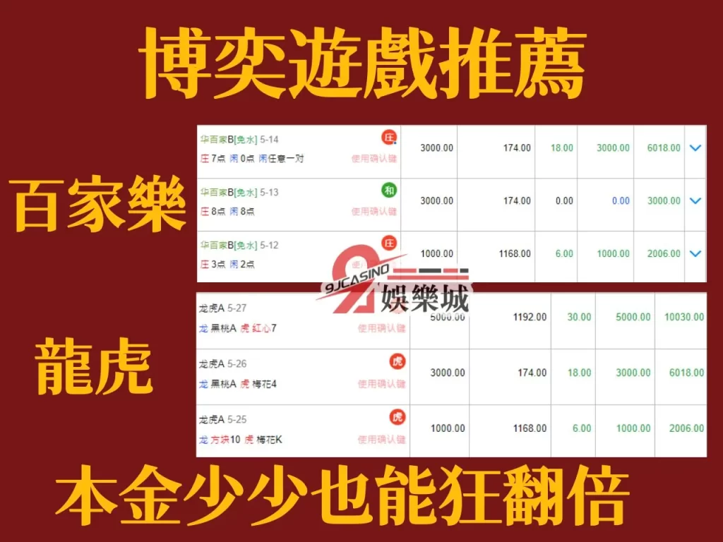 真人百家樂 真人龍虎 真人骰寶