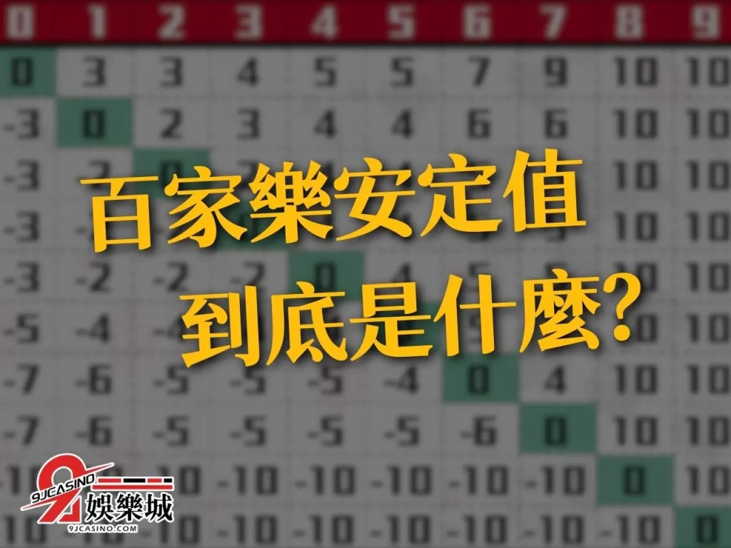 百家樂算牌 百家樂破解 百家樂莊閒機率