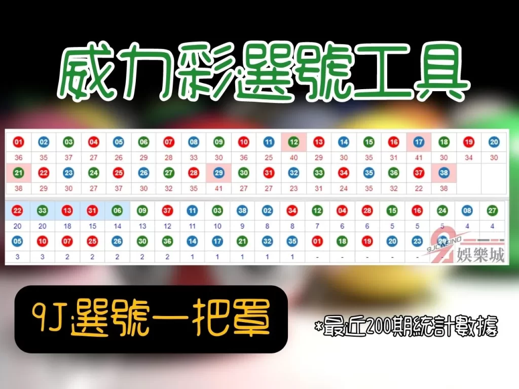 威力彩中獎 線上彩票 9J娛樂城彩票